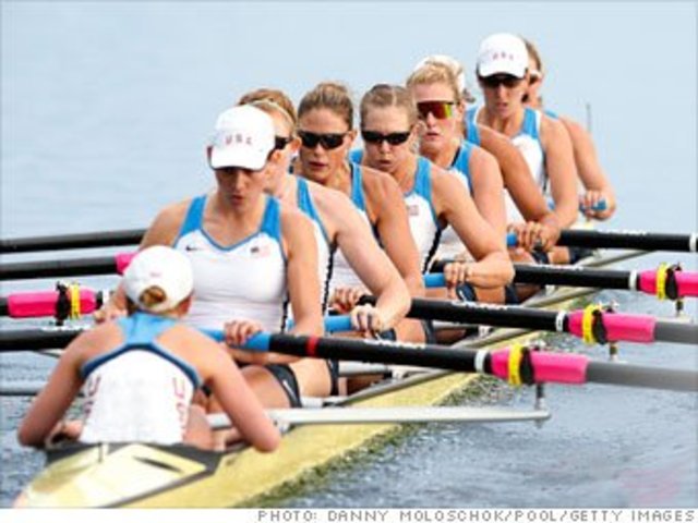 First  Gold Medal won by Women's British Crew Team