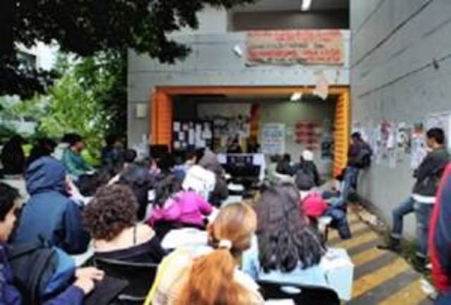 Manifestación en la UNAM