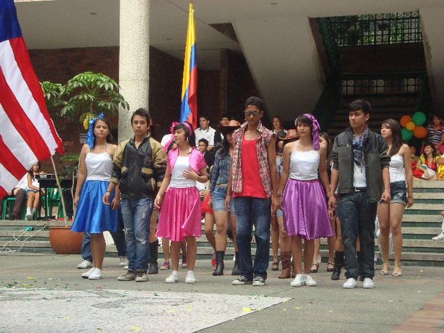 I participated in the dance language of the day