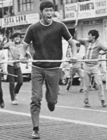 Conflicto con la UNAM provocada por los "halcones" el jeuves de Corpus