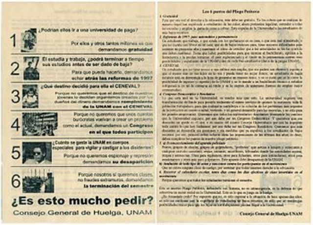 Huelga estudiantil de la UNAM