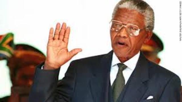 Mandela becomes president