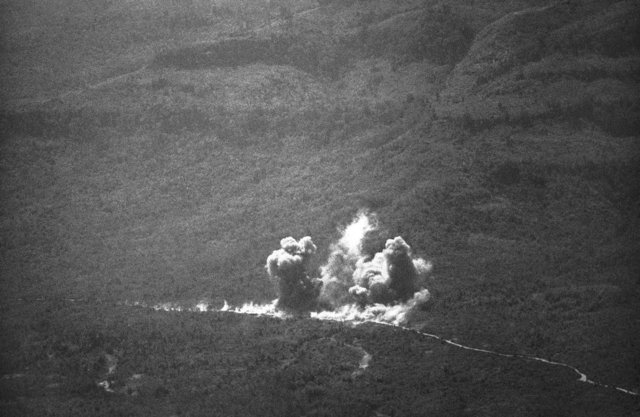 US Jets Bomb Ho Chi Minh Trail