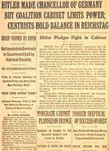 Hitler promises parliamentary democracy