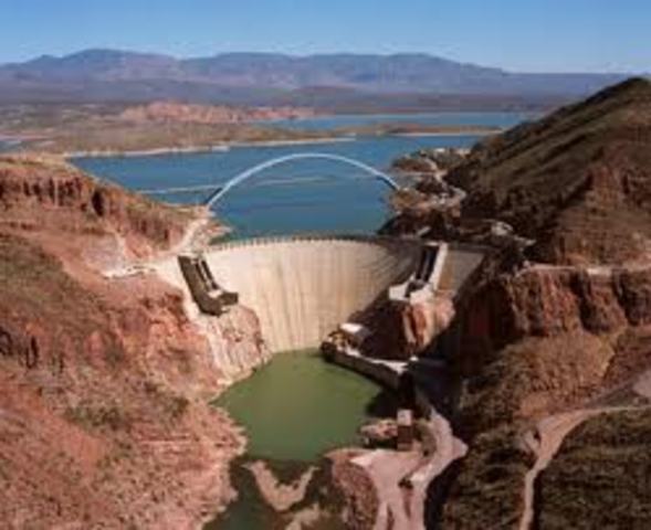 Roosevelt dam project completed