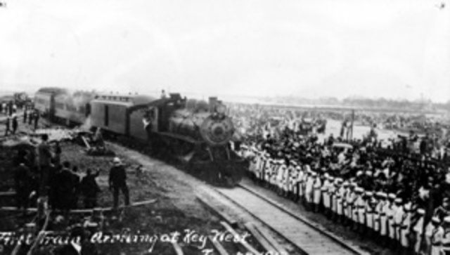 Start of construction of  railroad to Key West
