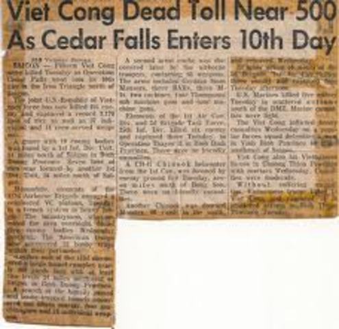 Operation Cedar Falls begins