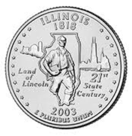 Illinois was admitted into the union.