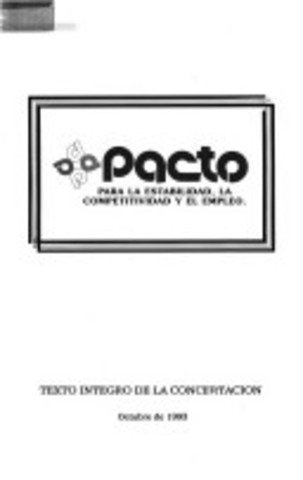 Pacto para la estabilidad, competitividad y empleo