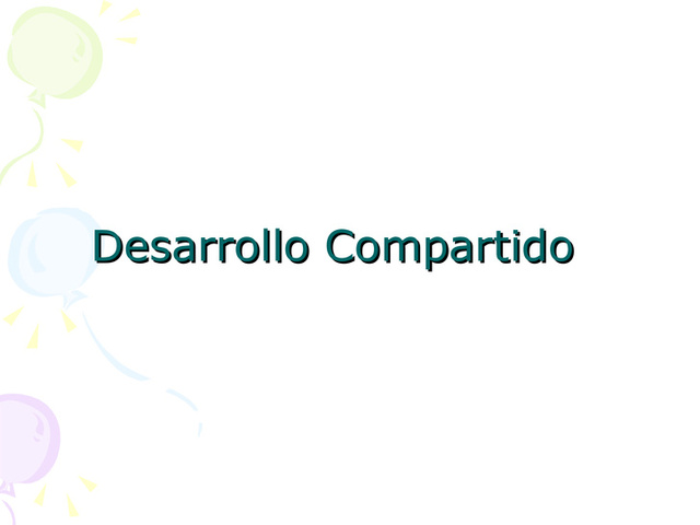 modelo de desarrollo compartido