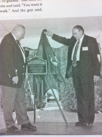 The Unveiling of the plaque