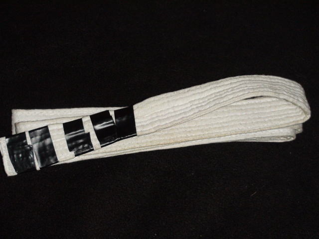 The begining of being a white belt