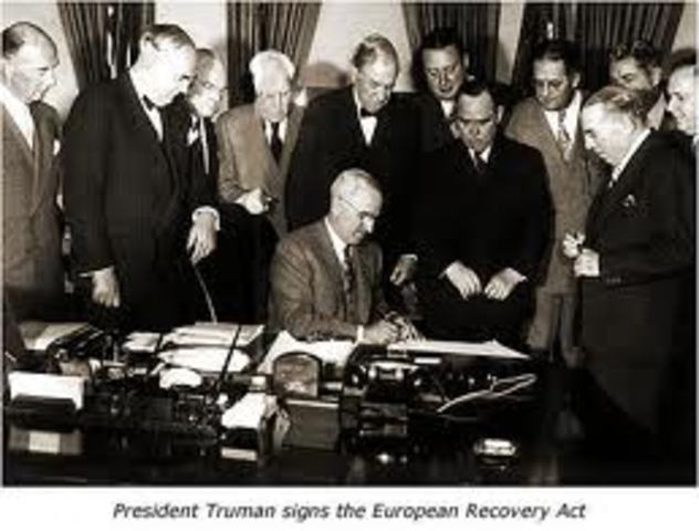 Marshall Plan Enacts
