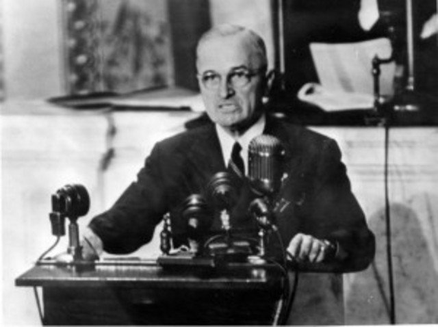 Truman Doctrine adopted