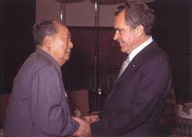 U.S. President Nixon visits China
