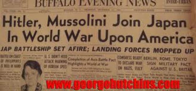Germany and Italy declare war on the United States