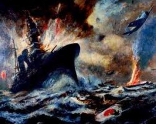 Japan loses the battle of Midway