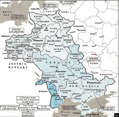 Pale of Settlement opened to Jews