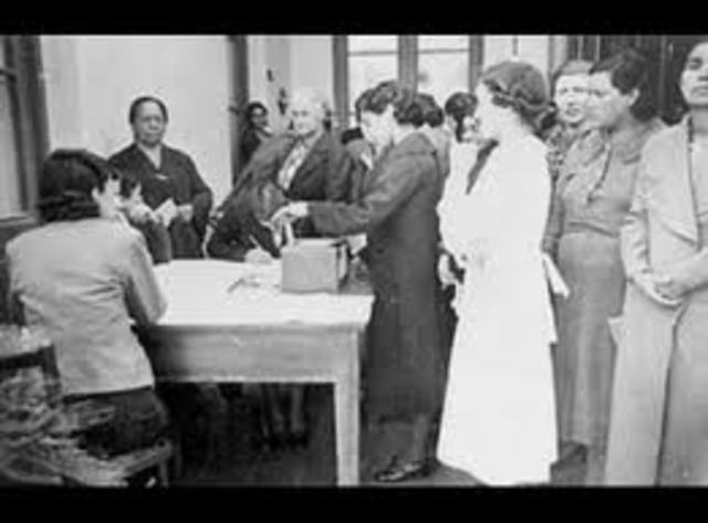 Voto de la mujer en las elecciones municipales