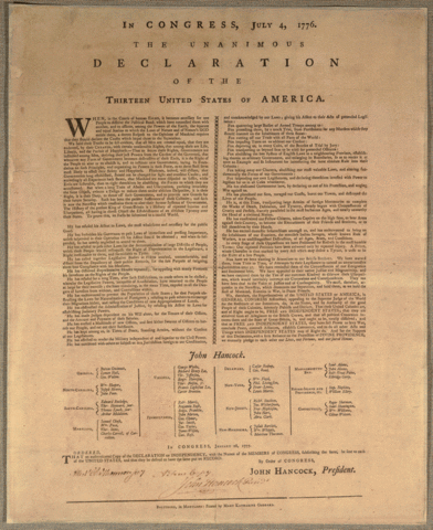 The Declaration of Independence I
