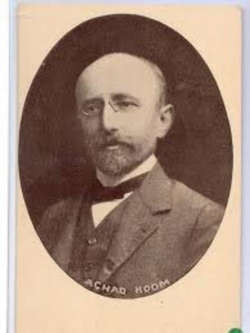 Ahad HaAm Criticizes Political Zionism