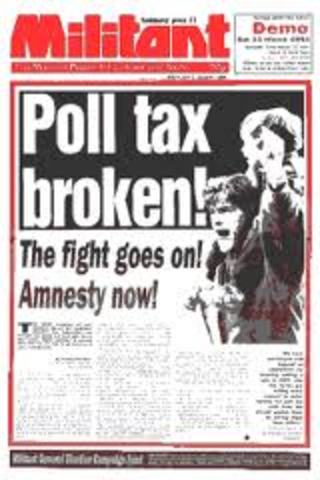 Poll tax was abolished