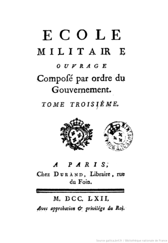 Publication de l'Ecole militaire