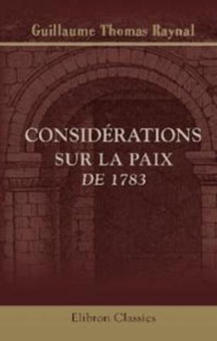 "Considérations sur la paix en 1783"