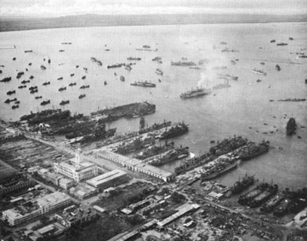 Japanese captures the U.S. aquatic base and Manila.