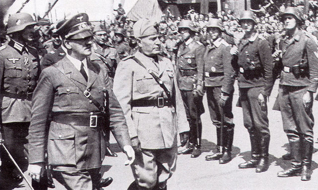MUSSOLINI JOINS HITLER