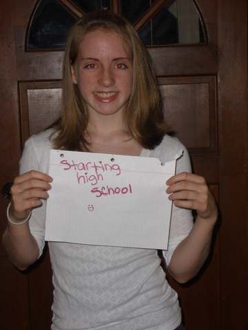 First Day of School Freshman Year
