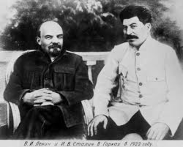Stalin first meets Lenin