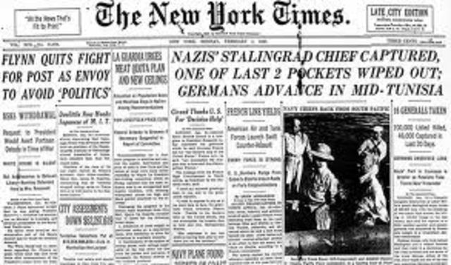 Germany surrenders to Stalingrad