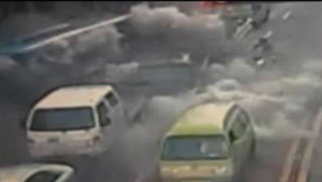 Gas explosion in South Korean metro