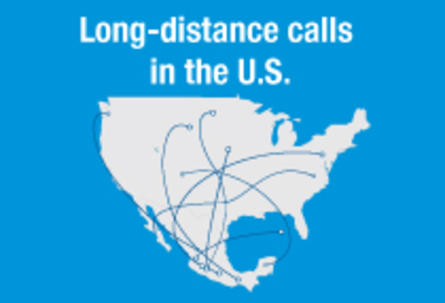 Long-distance calls in the U.S.