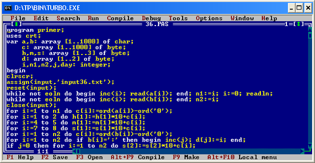 Создан язык Pascal