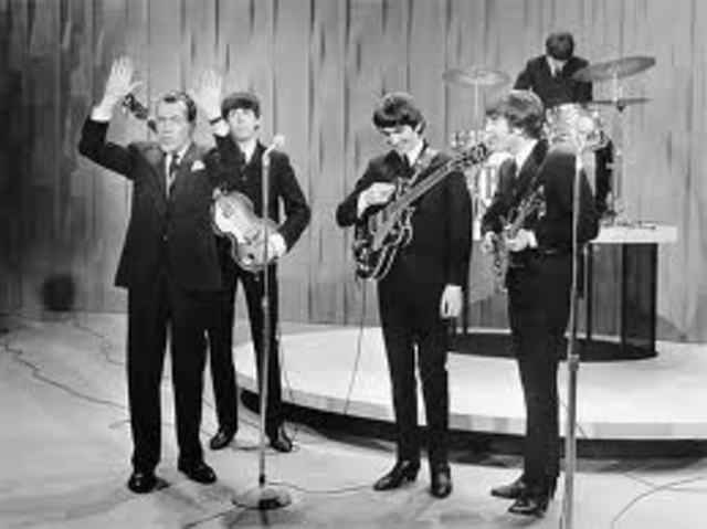 The Beatles appear for the first time on the Ed Sullivan Show