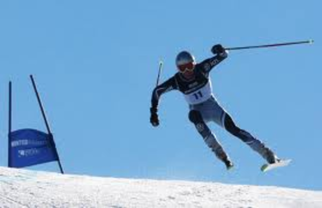 First time alpine skiing