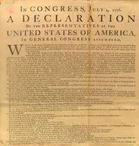 America Declares Independance