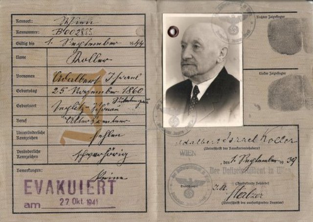 The German government announces Jews must carry identification cards.