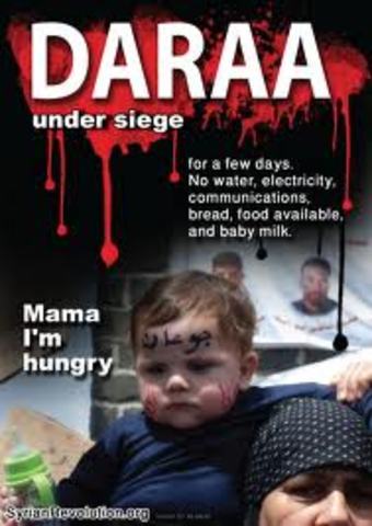 Protests spread to surrounding cities of Daraa