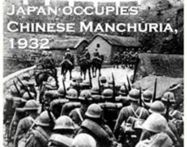 Japan conquers Manchuria in northern China
