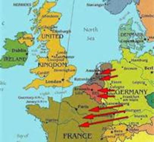 Germany invades Denmark, Norway, Belgium, and France (Vichy France)