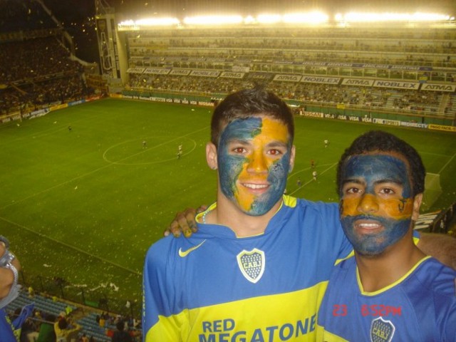 Visitou a "La Bombonera", estádio do Boca Juniors