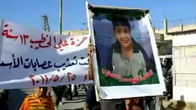 Teenage victim becomes a symbol for Syria's revolution