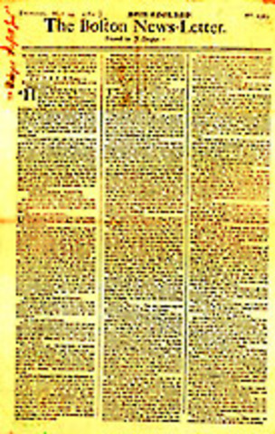First Newspaper in America