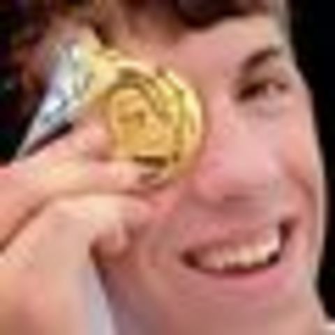 Michael Phelps' first gold