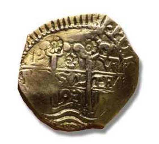 MONEDA MACUQUINA DE ORO