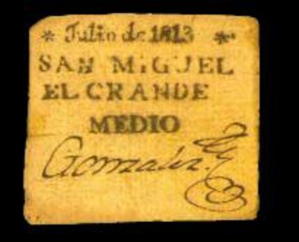 ANTECEDENTE DEL BILLETE MEXICANO