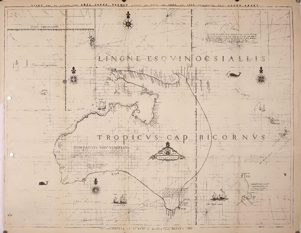 Abel Tasman sighted the west coast of Tasmania, north of Macquarie Harbour